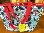 Disney Mickey Mouse Beach Insulated Zip Cooler Tote Bag with Front Pocket - NEW