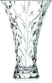 Vase - Round Opening Glass Vase - for Flowers - Roses - Designed - 11.75 " H - by Barski - Made in Europe