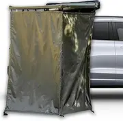 Shower Tent Awning with Roof, Car Camping Shower Tent, Portable Privacy Shelter Bathroom Outdoor Camping Changing Room, Oxford Cloth and Waterproof, Pop Up Car Side Instant Tents for Off Roading