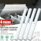 Led Rechargeable Night Light Under Cabinet Kitchen Wardrobe Motion Sensor Lamp