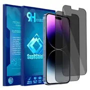 [2 Pack] For Apple iPhone 15 Pro Anti Spy Privacy Tempered Glass LCD Screen Protector Film Guard