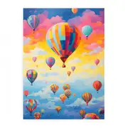 Hot Balloons Modern Art Canvas Print