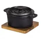 Davis & Waddell Fine Foods Cast Iron Pot with Trivet Dutch Oven Cooking Pot