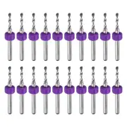 20pcs Micro PCB Drill Bits 1.9mm Tungsten Steel for CNC Engraving