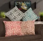 Set of 4 Handwoven Multicolor 18"x18" Printed Cotton Decorative Throw Pillow