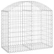 Arched Gabion Basket 100x50x80/100cm Galvanised Iron Fence Wire Wall Cage