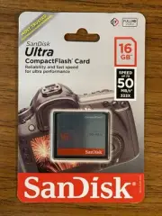 SanDisk Ultra CompactFlash Memory Card - 16 GB 50MB/s (SDCFHS-016G-A46)