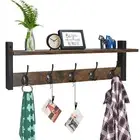 Homode Coat Rack with Shelf Wall Mount, 24 Inch Long Entryway Wall Shelf with...