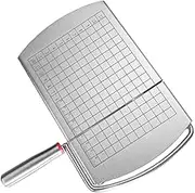 Luxshiny Stainless Steel Cheese Slicer with Cutting Board Precision Blade for Even Slices of Cheese Butter Sausages Eggs Fruits Ergonomic Handle for Comfortable Use for Home Outdoor Picnics