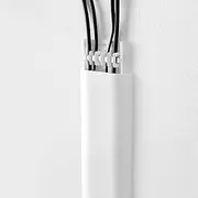 Cable Fixation Clamp, Efficient Self-Adhesive Wall Cable Cover Channel, Paintable Cord Concealer an ti-Creeping System Cable Hider for Hide Cables Wall Mount TV Cords(White)