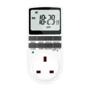 Electronic Digital Timer 12/24 Hour Switch 7 Day Socket UK Plug-in Programmable