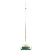 Scotch-Brite Quick Floor Sweeper, Rubber Bristles, 42" Aluminum Handle, White