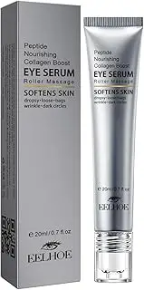 Eye Peptide Serum Eye Massage Roller Nourishing Relieve Loose Eye Bags Dark Circles Eye Skin Care Under Eye Cream for Fine Wrinkles and Puffiness Daily Skincare