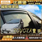 比德堡崁入式晴雨窗【內崁式-標準款】 豐田TOYOTA  PRIUS_C 1.5HYBRID 2012-2018年專用