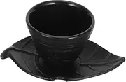 SOESFOUFU 1 Set Cast Tea Set Retro Style Kung Fu Tea Set Elegant Drinkware with Coasters Present for Occasion