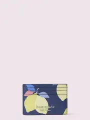 cameron lemon zest small slim card holder