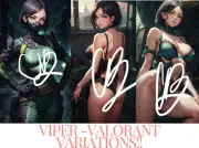 Viper- Valorant - Waifu Art Print - Anime GLOSSY PHOTO PRINT - [4x6]