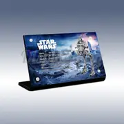 Display King - Acrylic display plaque for Lego Hoth AT-ST 75322