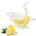 HNQH Manual Lemon Juicer, Acrylic Manual Lemon Slice Squeezer, Portable Trans...