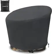 Papasan Chair Cover,600D Thicken Waterproof Outdoor Papasan Pation Chair Covers (for 52in Outdoor Papasan Chairs Covers),With Handles, Ventilation Holes, Adjustable Fixed Wind Straps, Black