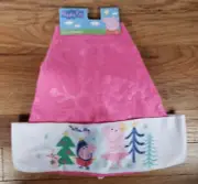 Peppa Pig Christmas Santa Hat Pink Felt One Size Fits All
