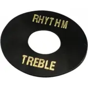 3-way Toggle Switch washer / ring (Black w/Gold lettering) Embossed
