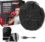 Kids Punching Trainer - Music Boxing Trainer with LED Light - Home Exercise Equipment for Girls Youth Teens Men Women
