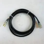 15' 12 Gauge Black Indoor/Outdoor Extension Cord with Lighted Single Outlet