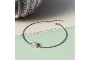Solid 925 Sterling Silver Spiral Charm Bracelet