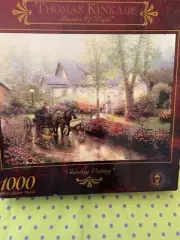 Ceaco Thomas Kinkade "Sunday Outing" 1000 Pc 27x20 Puzzle NEW Free Shipping