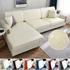 PU Leather Sofa Seat Cushion Covers Anti-dirty Slipcover L-shaped 1/2/3/4 Seater