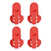 Manual Easy Can Opener, 4pcs Plastic Beverage Can Covers Lids Protector (Red)