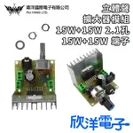 莆洋 立體聲擴大器模組 15W+15W 2.1孔 (0690) 15W+15W 端子 (0690A) 適用科展 模組