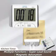 Kitchen Timer Magnetic Digital Alarm Clock Loud Count Down Large LCD Display