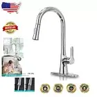 Single Handle Kitchen Faucet with Dual Function Pull Down Sprayer - Easy Install