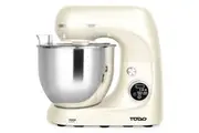 TODO 1100W Electric Stand Mixer 5.3L Stainless Steel Bowl Heated Fermentation LCD Touch Screen Control