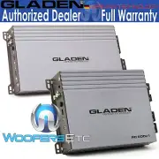 pkg GLADEN RC70c4 4-CHANNEL SPEAKERS AMPLIFIER + RC600c1 MONOBLOCK AMPLIFIER NEW