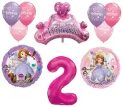 Disney's Sofia the First 2nd Happy Birthday Party Balloons Decorations Supplies