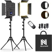 Kit de iluminación para fotografía (2 unidades), luces de estudio bicolor de 36