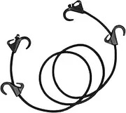 DEARMAMY Elastic Bungee Cord with Hooks Durable High Elasticity Camping Rope for Outdoor Activities Tent Fixing and Clothesline Use