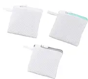 3 Pack Soap Bags Soap Saver Bag Holder with Zipper Large Mesh Exfoliating Pouch for Shower Foaming Bath Moisture Beauty Bar Savon Cube Block Hotel Soap Bars Travel Paper Soaps Sheets Strips