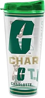 Rico Industries NCAA North Carolina-Charlotte 49ers 22 oz Double Walled Insulated Tritan Mayhem Tumbler Cup Keeps Drinks Cold & Hot, USA Made