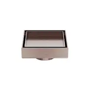 Nero Square Tile Insert Floor Waste 100mm (50mm Outlet) Brushed Bronze NRFW006BZ