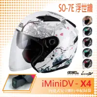 在飛比找momo購物網優惠-【SOL】iMiniDV X4 SO-7E 浮世繪 3/4罩
