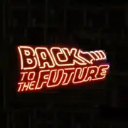 Back to The Future Eye-catching Neon Sign Custom Neon Bar Sign Display Glass 24"