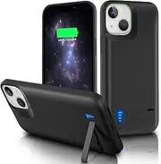 DOKYW Battery Case for iPhone 12 Mini/iPhone 13 Mini, 5000mAh Portable Extended Charging Case with Kickstand, Rechargeable Charger Case Compatible with iPhone 12 Mini/iPhone 13 Mini