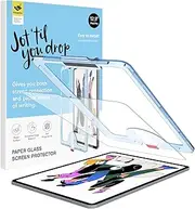 Hocents. Paperfeel Glass Screen Protector Compatible with iPad Pro 12.9 6th / 5th / 4th / 3rd Generation (2022/2021 / 2020/2018), Auto-Alignment Tool, Tempered Glass, EZ Kit