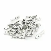 A● 30Pcs2.8mmNon Insulation Female Crimp SpadeTerminal Electrical Wire Connector