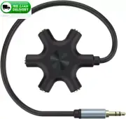Multi Headphone Audio Splitter, 5-Way Jack 3.5Mm Audio Stereo Headset Splitter A