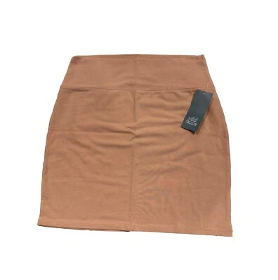 Women's Knit Bodycon Mini Pencil Skirt - Wild Fable Brown Clay XXL